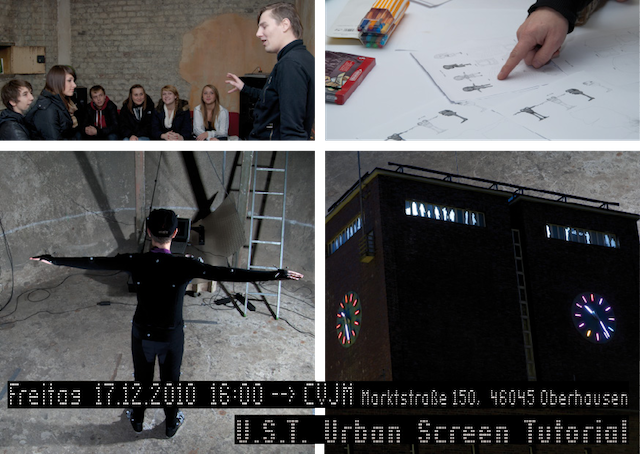 Einladung zur Präsentation des Urban Screen Tutorial im CVJM, Marktstraße 150, 46045 Oberhausen