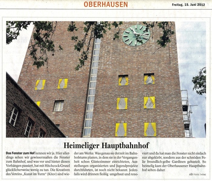 Zeitungsartikel NRZ 15. Juni 2012